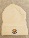 Manchester City FC White Beanie unisex- One Size