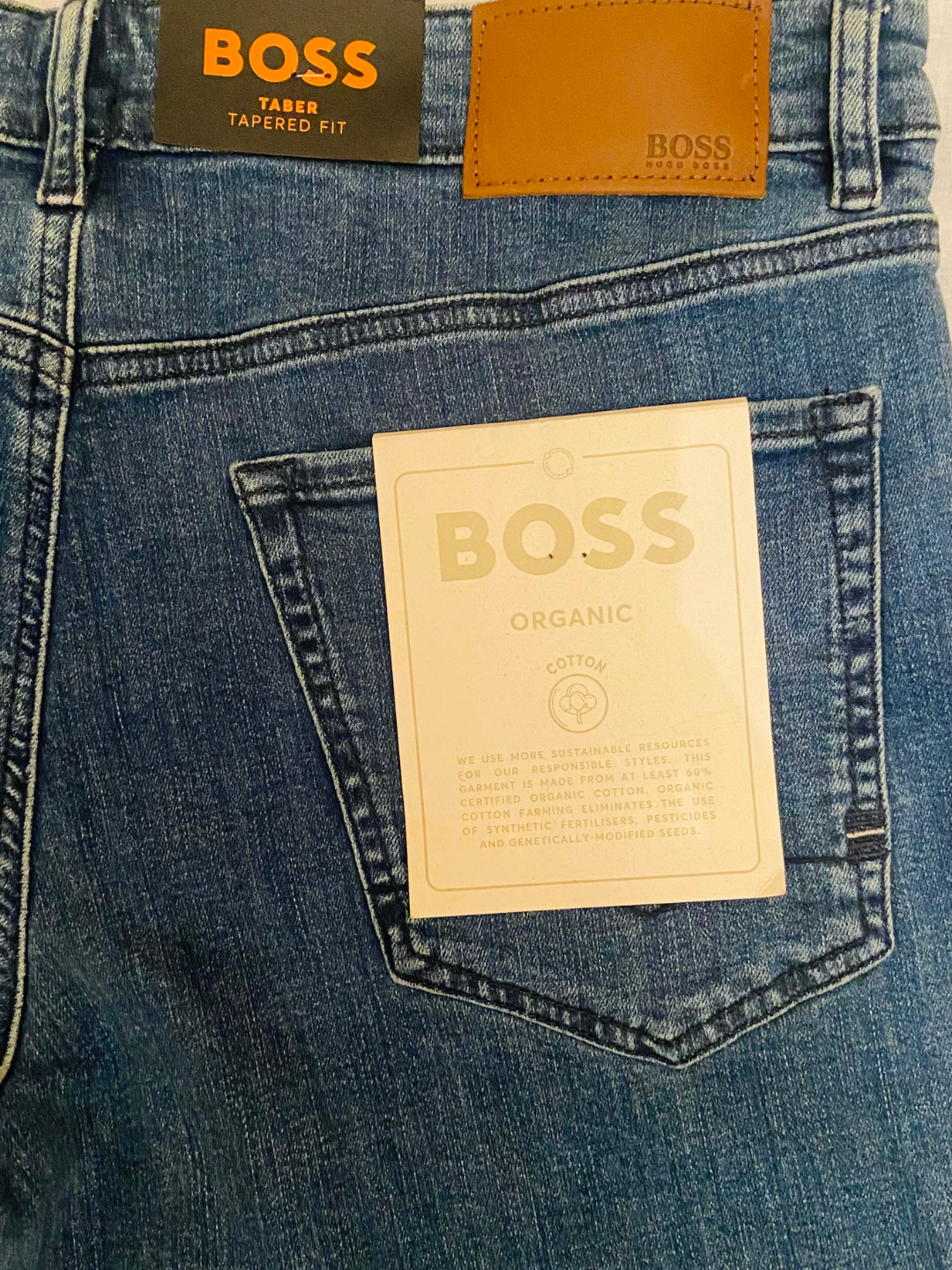 Original Boss Jeans Blue tapered silhouette for Men - 36/32