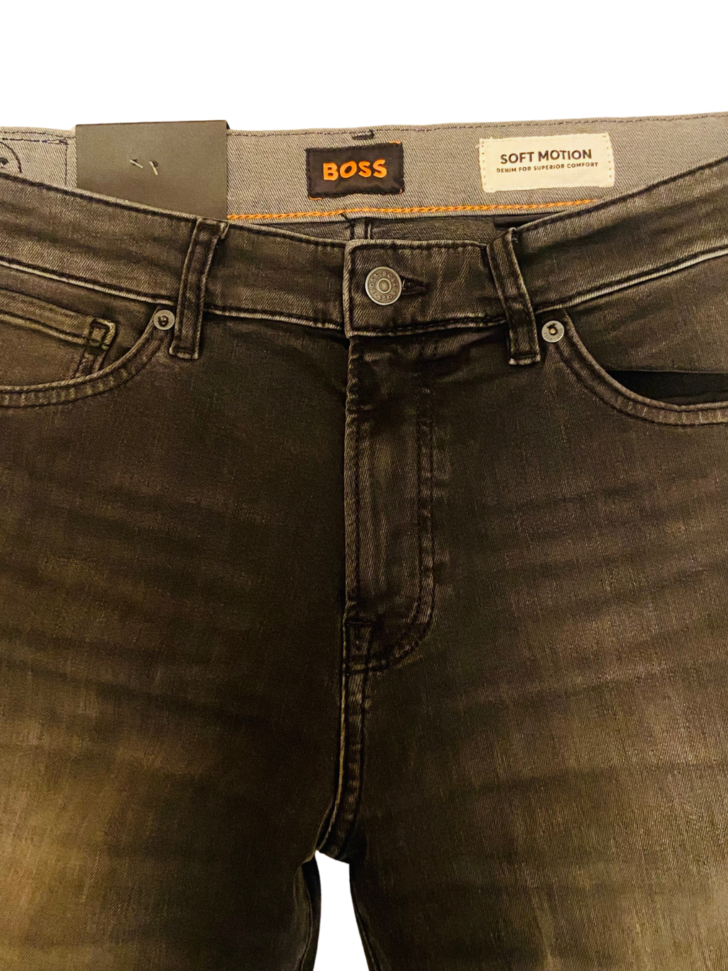 Dark Grey Hugo Jeans SoftMotion for Men - Size 36/32 Original